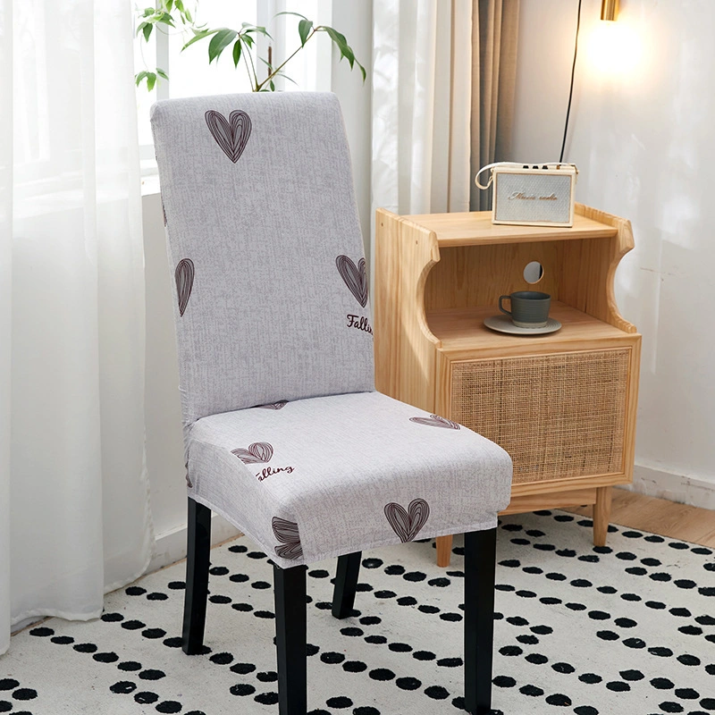 Stretch Printing Spandex Half Back Chair Covers for Home Decoration