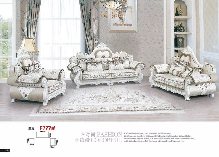 Solid Wood Frame, Leather Detachable Washable European Design, Luxurious Sofa