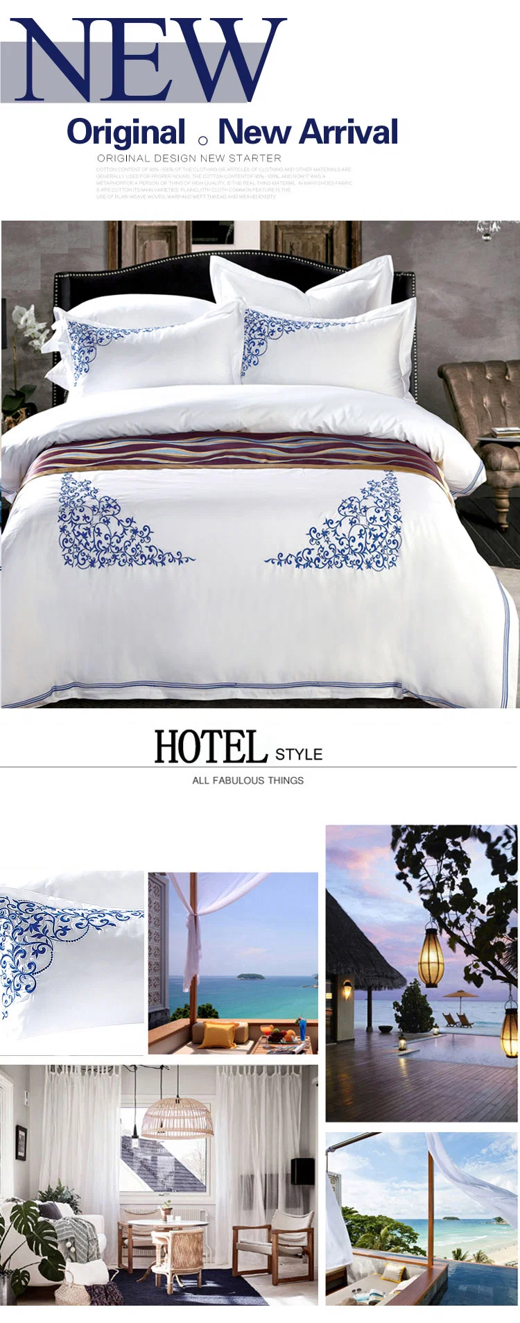Hotel Linen Satin White Bedding Set