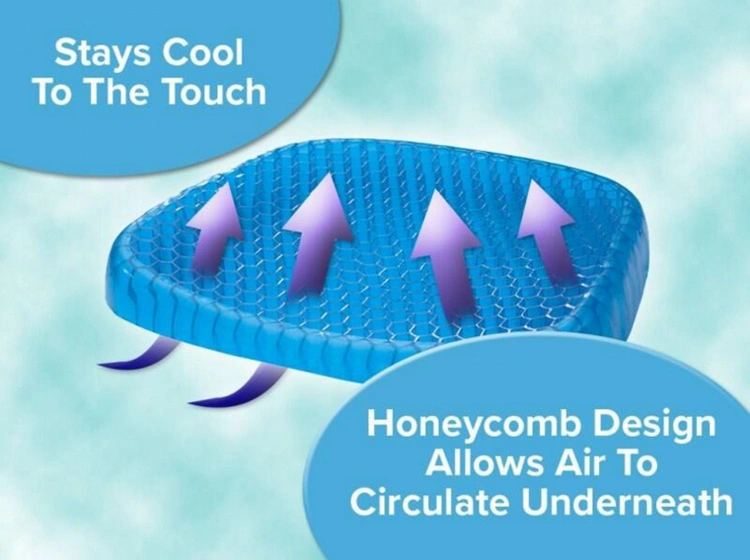 Elastic Gel Cushion Gel /Gel Seat Cushion Honeycomb Car Sofa Cushion/ Cervical Pain Relief Cushion Elastic Gel Seat