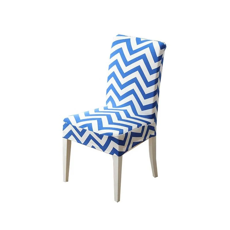 Removable Full Elastic Spandex Polyester Geometric Print Chair Cover Universal Spandex Chair Cover Home