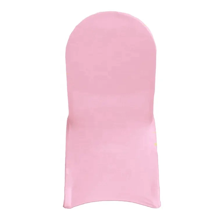 China Wholesale Chair Covers Gold Hot Pink Spandex Banquet Chair Cover for Wedding Events