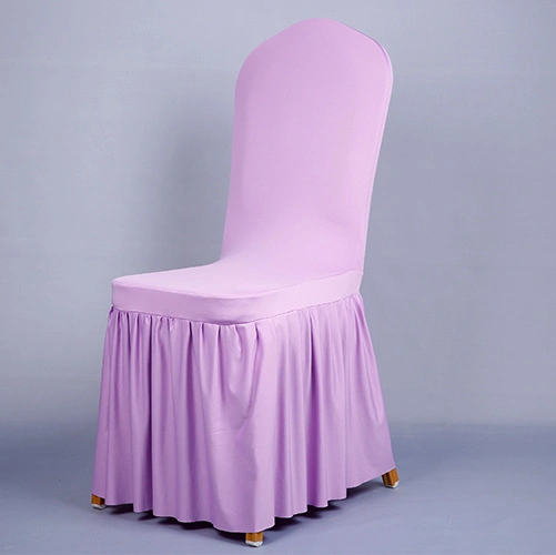 High Quality Spandex Solid Plain Chair Cover Hotel Wedding Banquet Elastic Chair Cover