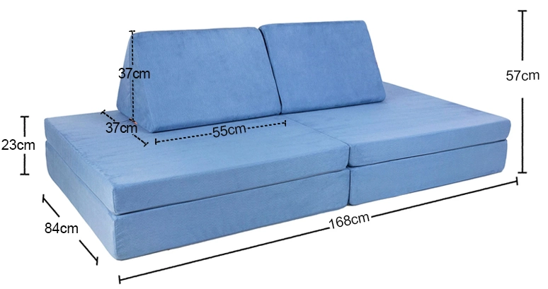 Miniature Foam Sectional Modern Couch Pillows Play Kids Couch