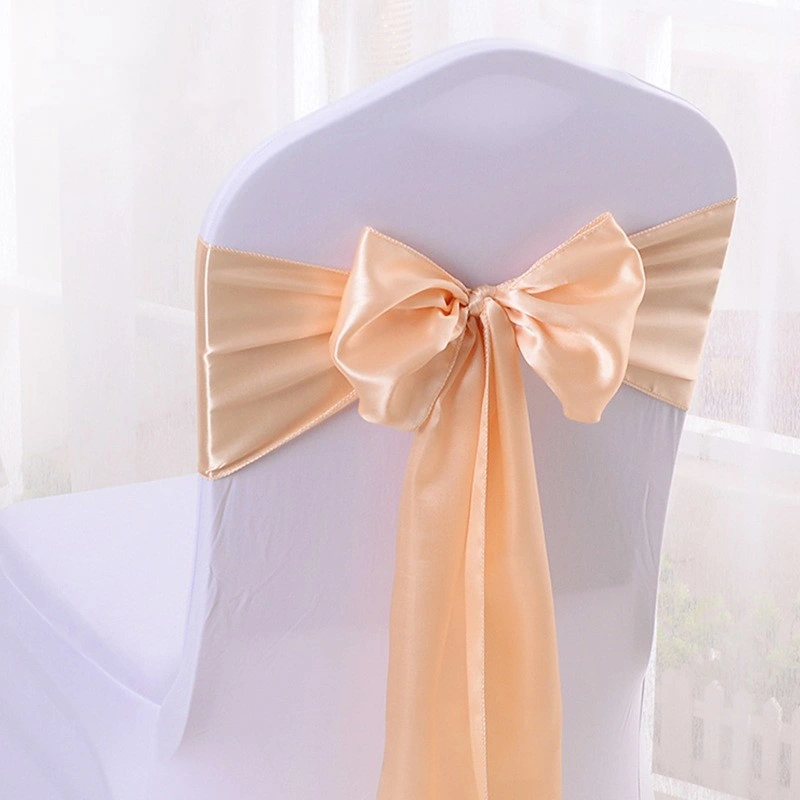 Wedding Party Satin Sheer Organza Chair Bow Tie Sashes