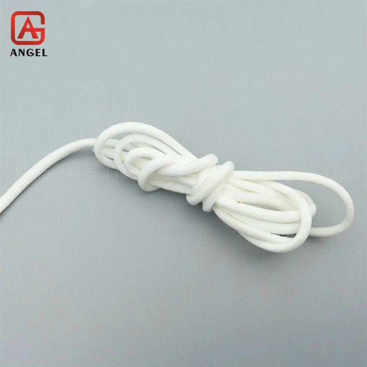 Spandex and Nylon/Polyester Round Elastic Earloop for Mask