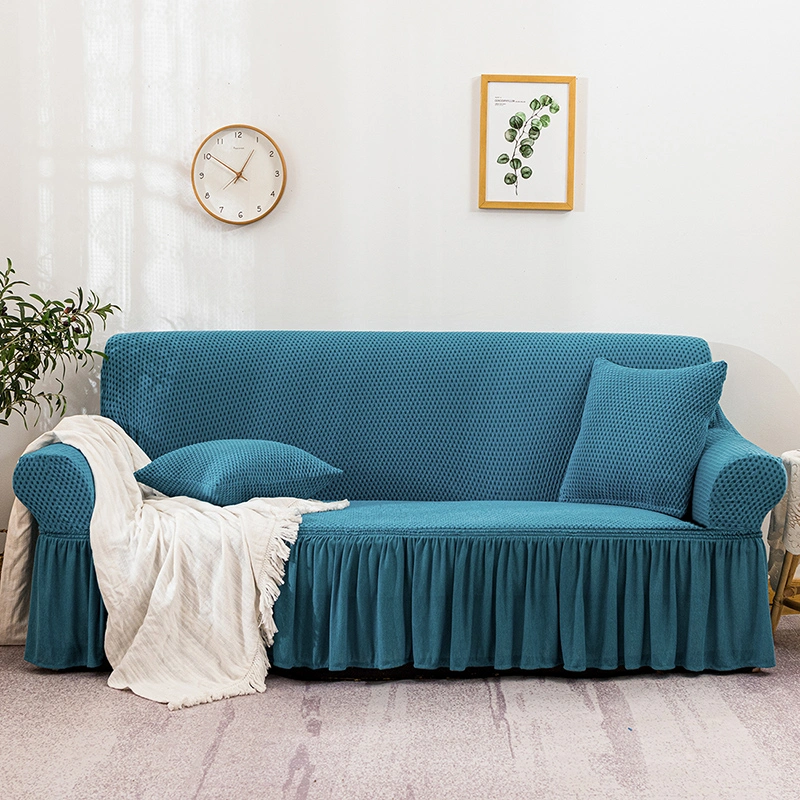 China Direct Manufacturing Turkey Sofa Covers Latest Design with Skirt for Home