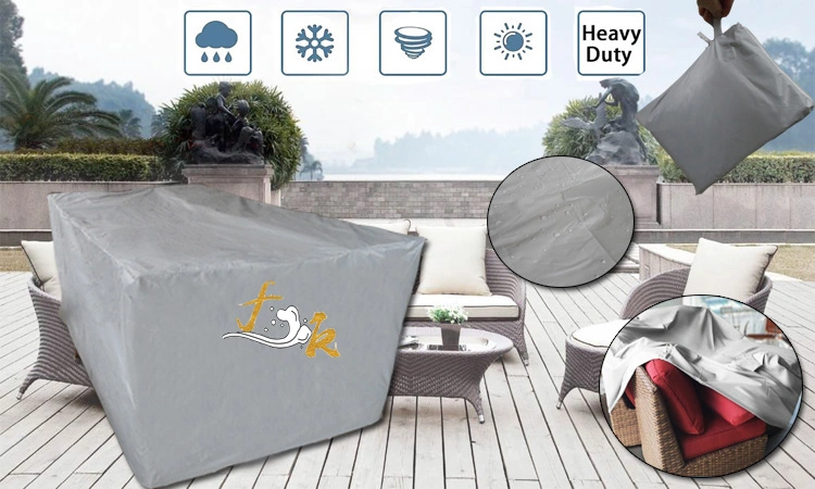 Silver Outdoor Furniture Waterproof Cover Sofa Rain-Proof and Sunscreen Protective Cover