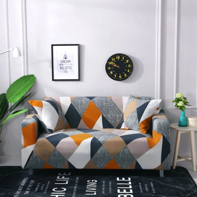 Geometry Stretch Couch Sofa Covers Living Room Printed Elastic Sofa Cover