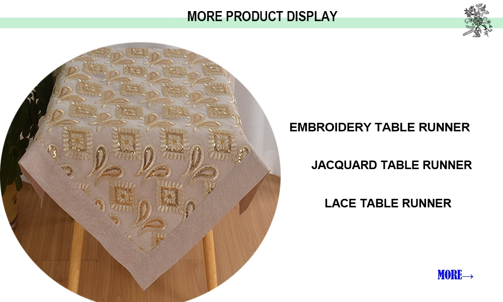 Table Wholesale Floral Pattern Jacquard Table Cover