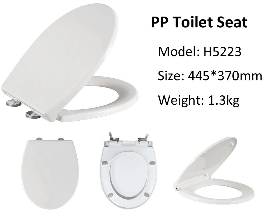 Standard Size Round Plastic Quick Release Soft Close Toilet Seat Cover