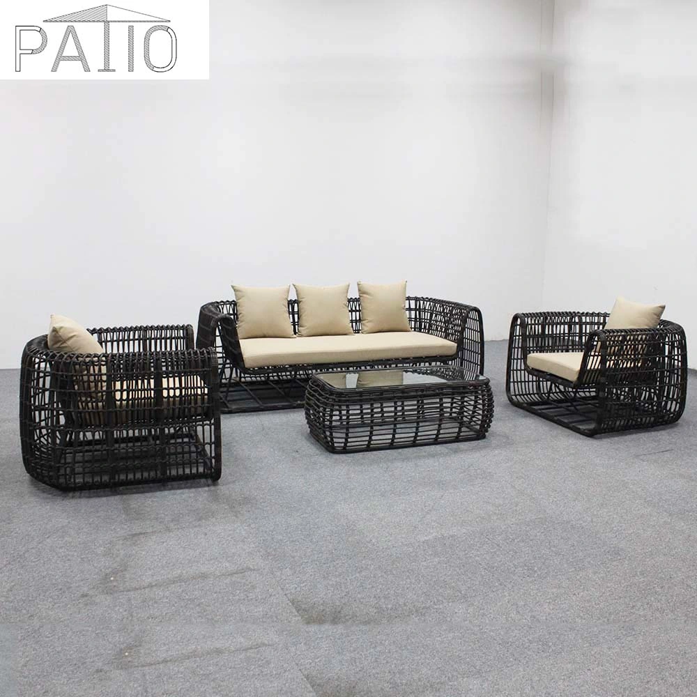 Eco-Friendly Outdoor Furniture Durable Rattan Chairs Washable Wicker Rattan Sofa