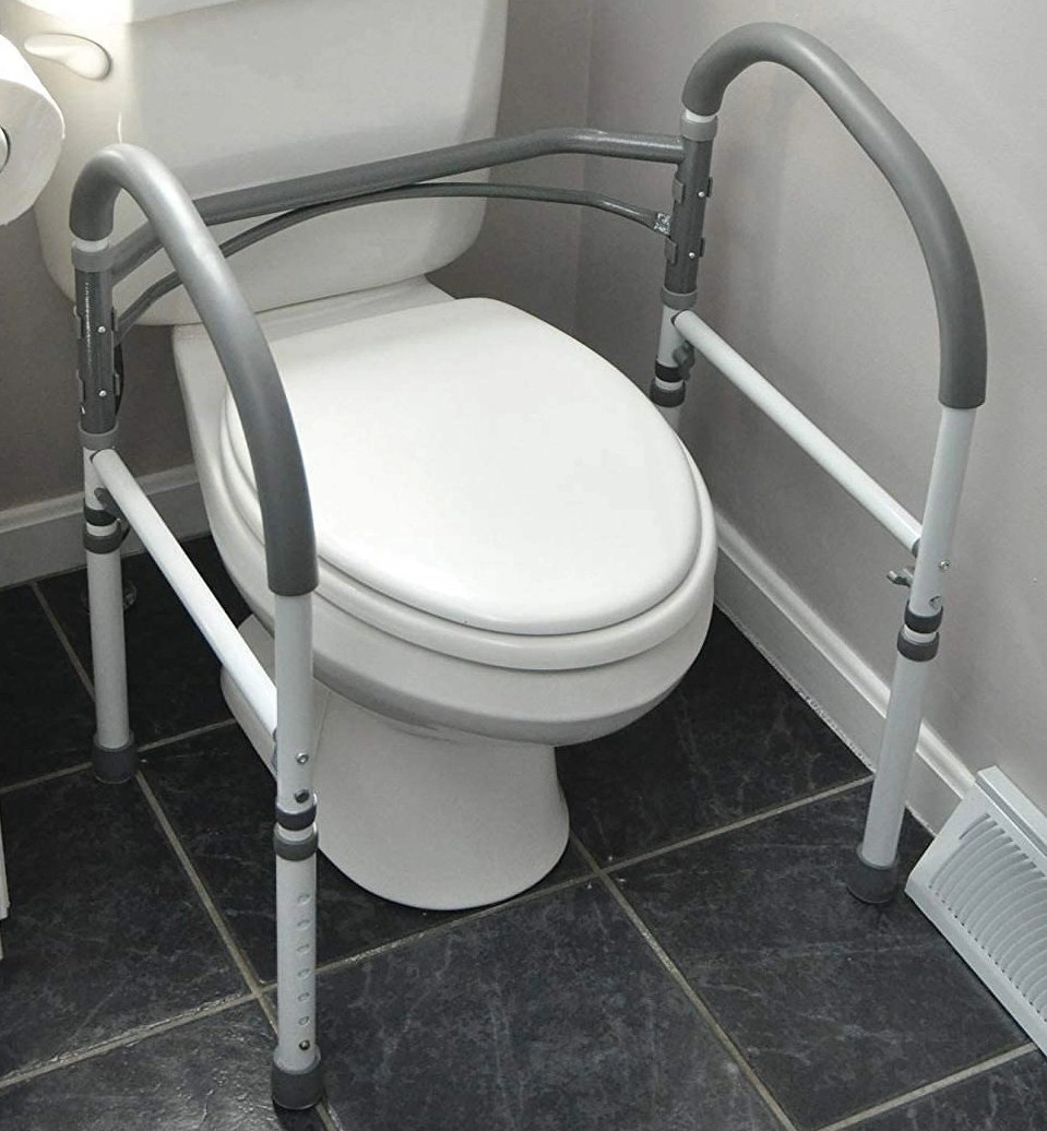 Adjustable Toilet Safety Rail Frame Commode Chair