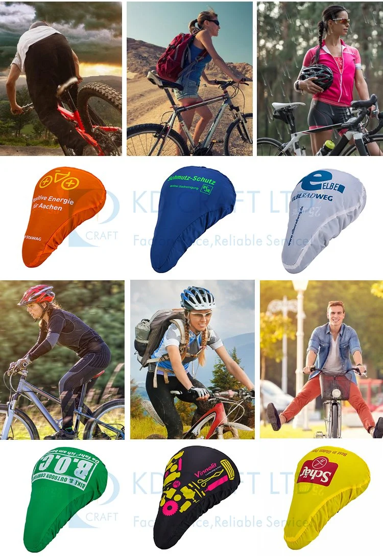 Wholesale Cheap Custom Dustproof PVC Silicone Bicycle Accessories Waterproof Bike Rain Saddle Cover for Advertising