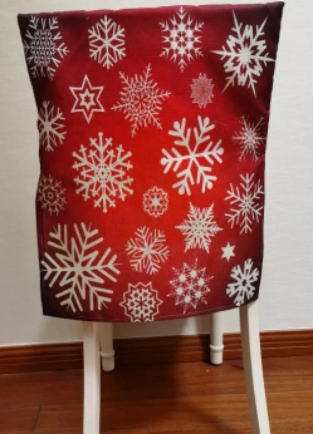 2024 New Christmas Chair Cover Cloth Dining Home Kitchen Decoration Red Customized