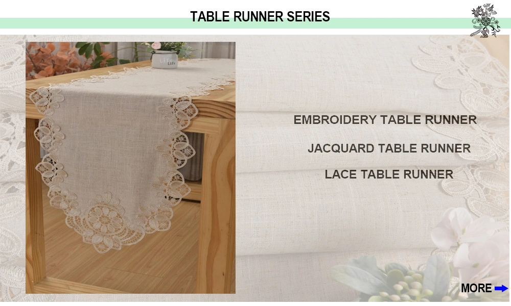 Europe Luxury Classical Embroidery Dining Table Cloth Cover