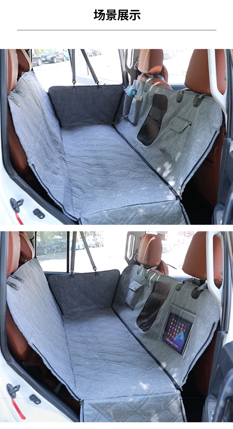 OEM Custom PVC Waterproof Durable Dog Car Cover Nonslip Car Seat Cover with Window for Dogs Pets Car