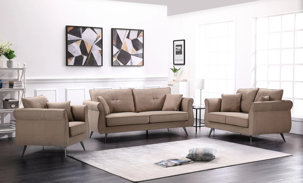 Nova Jssb025 Recessed Arm Settee Sofa with Reversible Cushions