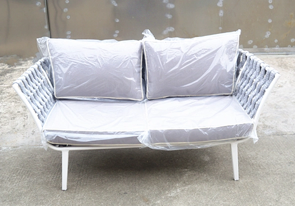 Modern Bandage Weaving Garden Sofa with Water-Proof Cushion Tape Sofa Outdoor Furniture Indoor Furniture