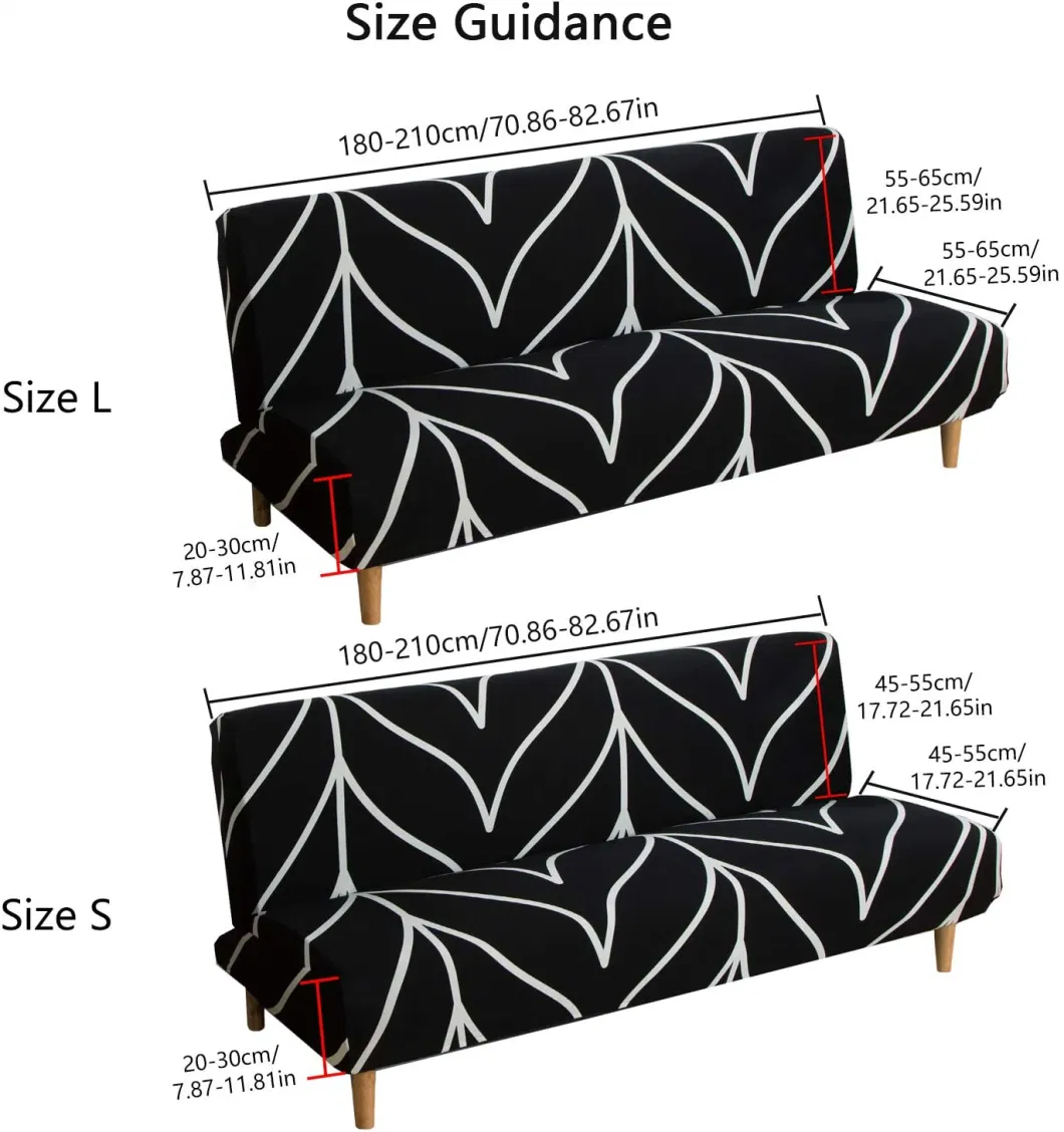 Printed Stretch Slipcovers Protector Elastic Sofa Covers Couch Cover Arm Chair Cover for Living Room 1/2/3/4-Seater