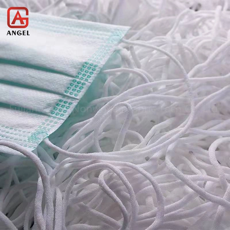 Spandex and Nylon/Polyester Round Elastic Earloop for Mask