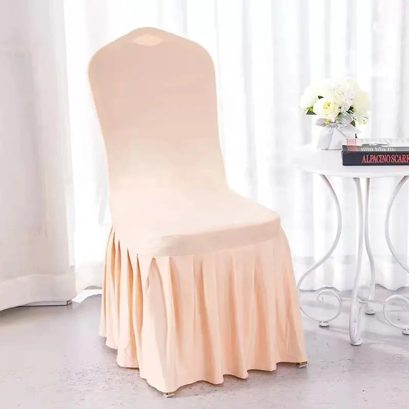Wholesale Wedding Spandex Chair Cover with Skirt