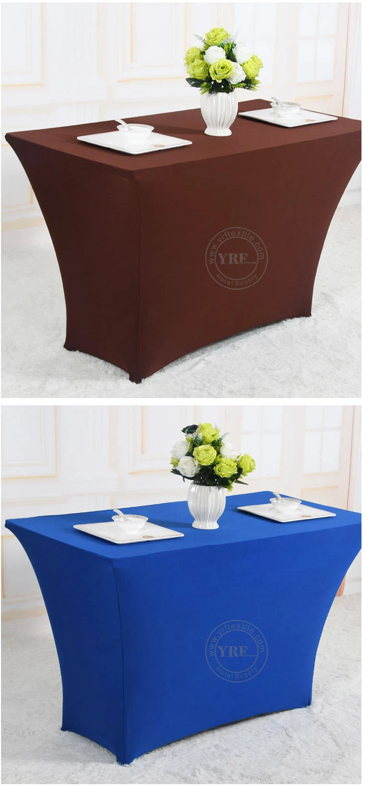 Big Deal and High Quality Spandex Cocktail Table Cloth for Wedding