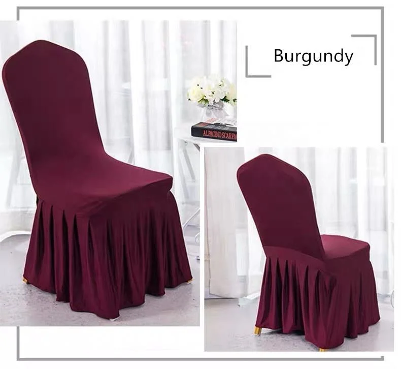 Wholesale Wedding Spandex Chair Cover with Skirt