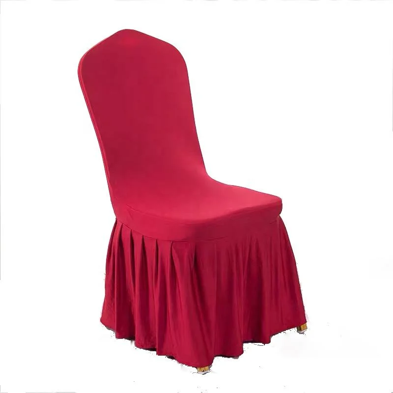 Wholesale Wedding Spandex Chair Cover with Skirt