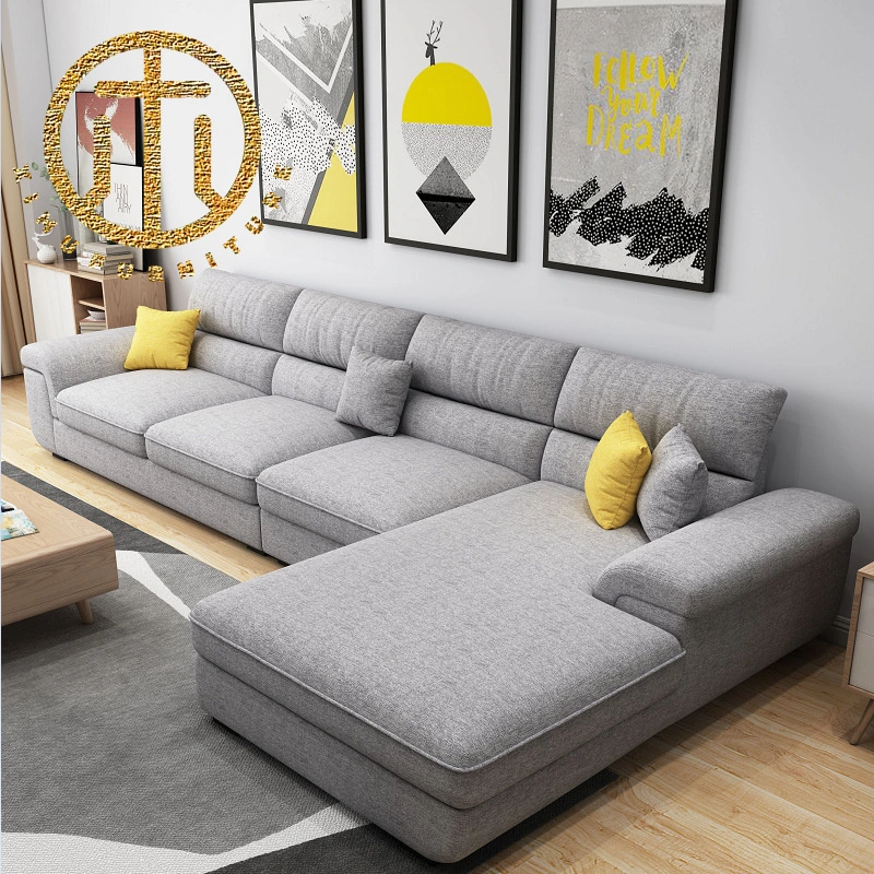 Nordic Latex Fabric Sofa Simple Modern Living Room Removable and Washable Furniture