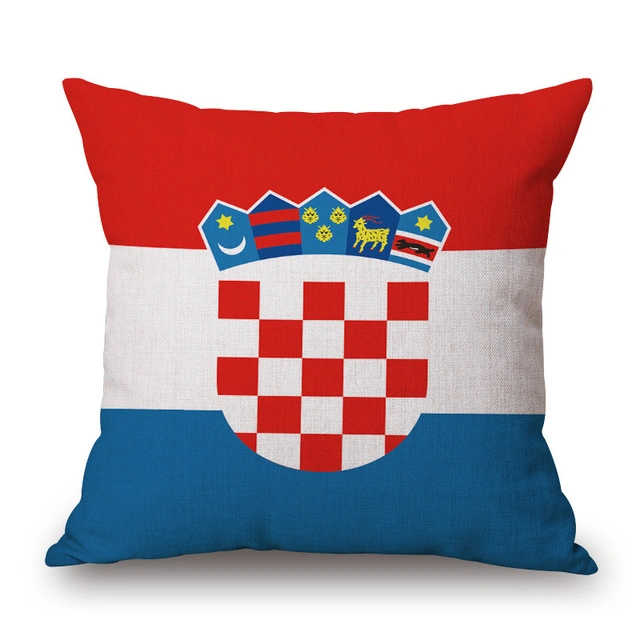 Fan National Flag Fashion Cushion Pillow Case Cover for Home Sofa Decor (B-NF42F23004)