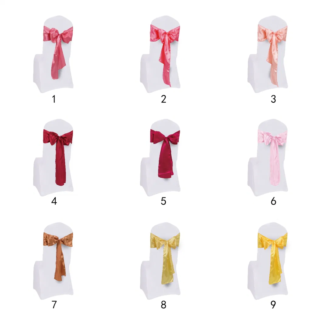 Decorational Satin Sashes for Chair of Wedding and Banquet