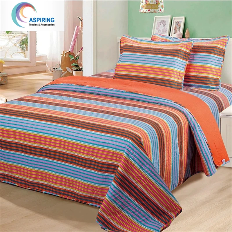 Ultrasonic 3 Pieces Quilt Set Lightweight Bedspread Bed Cover Coverlet Set with Pillow Shams