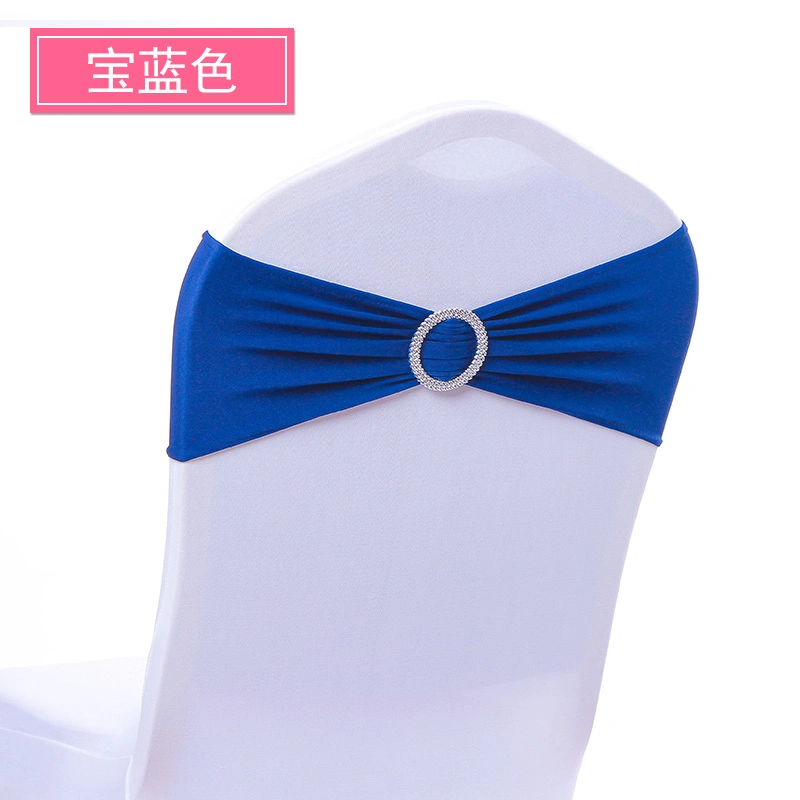 Decorational Elastic Spandex Sash with Buckle for Chair of Wedding and Banquet