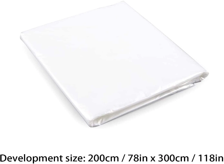5PCS Drop Cloth Waterproof Plastic Cover Anti-Dust Furniture Cover Couch Cover for Painting Floor (2 X 3m/ 6.56 X 9.8 Feet)