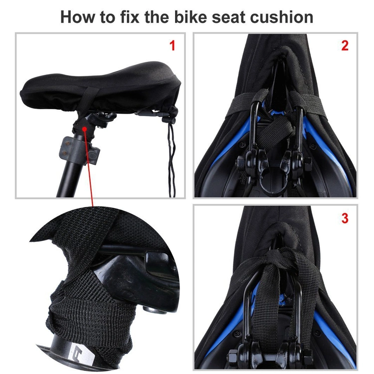 Wholesale Hot Sell Silica Gel Cycle Bicycle Saddle Paded Soft Comfortable Bike Seat Cushion Cover