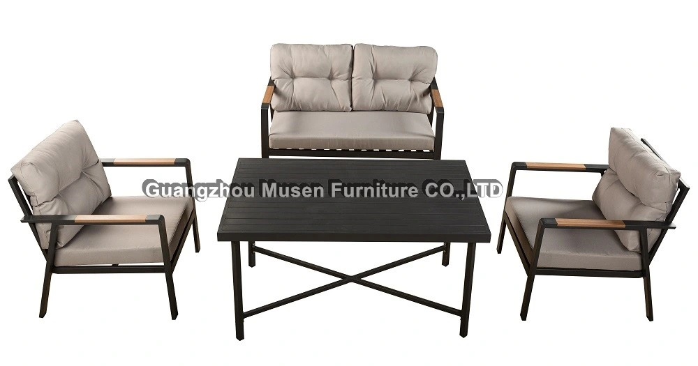 Outdoor Sofa Courtyard Outdoor Waterproof Furniture Aluminum Alloy Leisure Sofa Combination