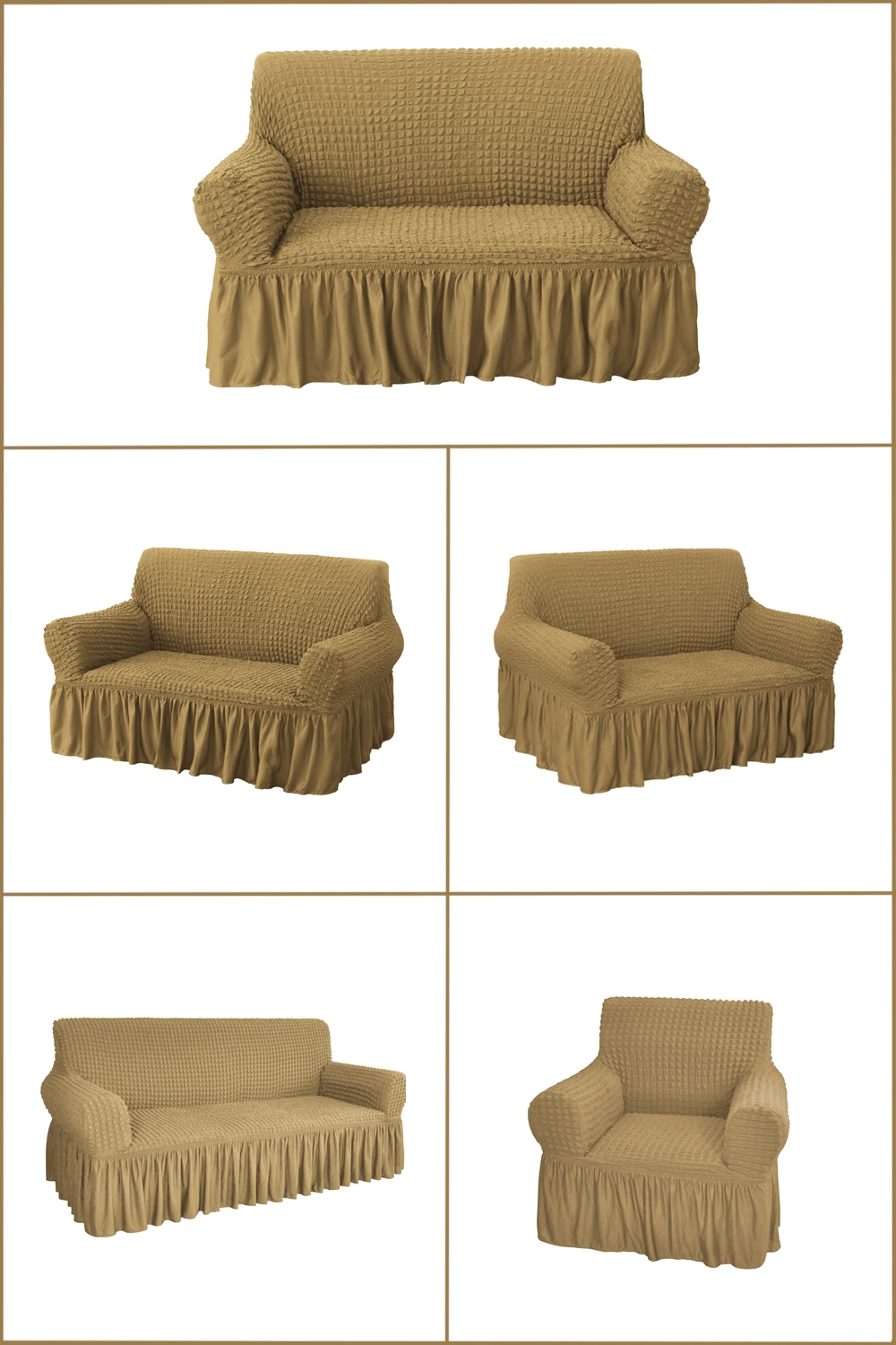 Supplier Three Linings of Furniture Elastic Couch Sofa Cover Stretch Slipcovers