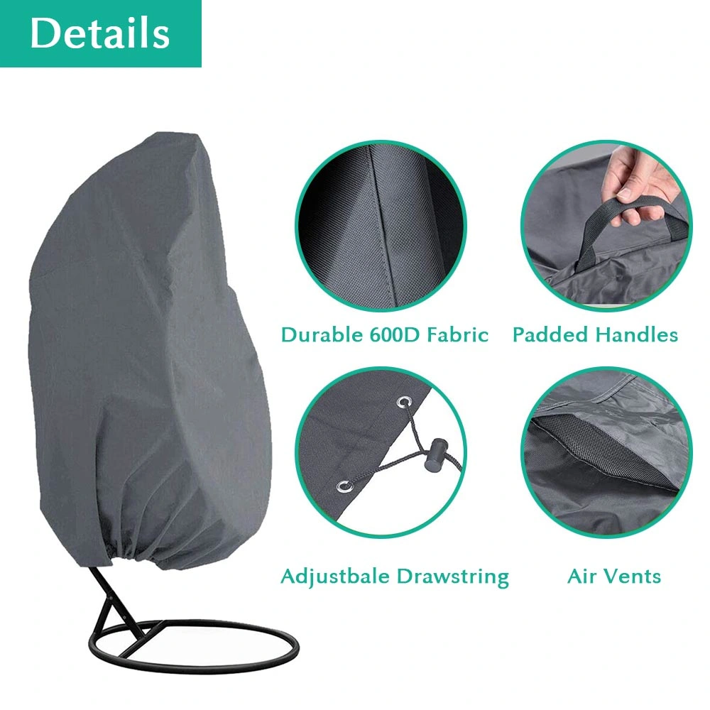 Dandelion Wholesale Custom Waterproof Dustproof Ripstop Patio Egg Hanging Swing Chair Cover