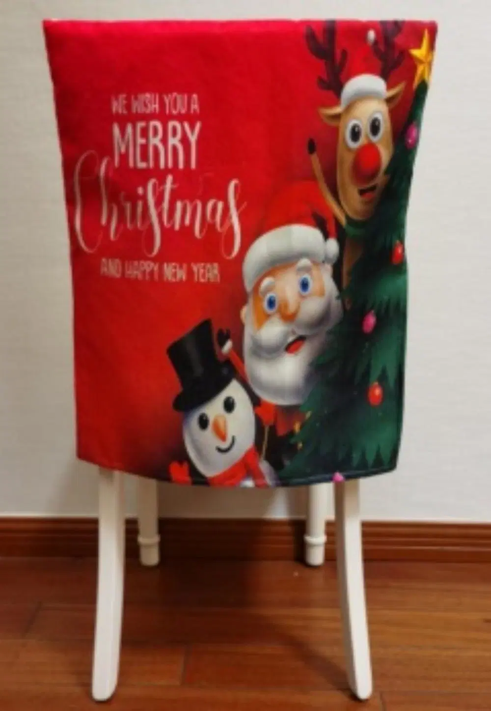 Home Party Dining Decoration Snowman Santa Claus Christmas Chair Cover New Year