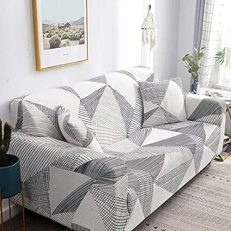 Printed Sofa Slipcovers for 2 Cushion Couch and Loveseat