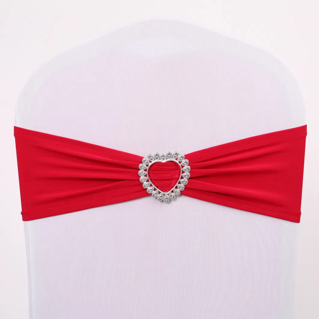 Decorational Spandex Sash with Buckle for Chair of Wedding and Banquet