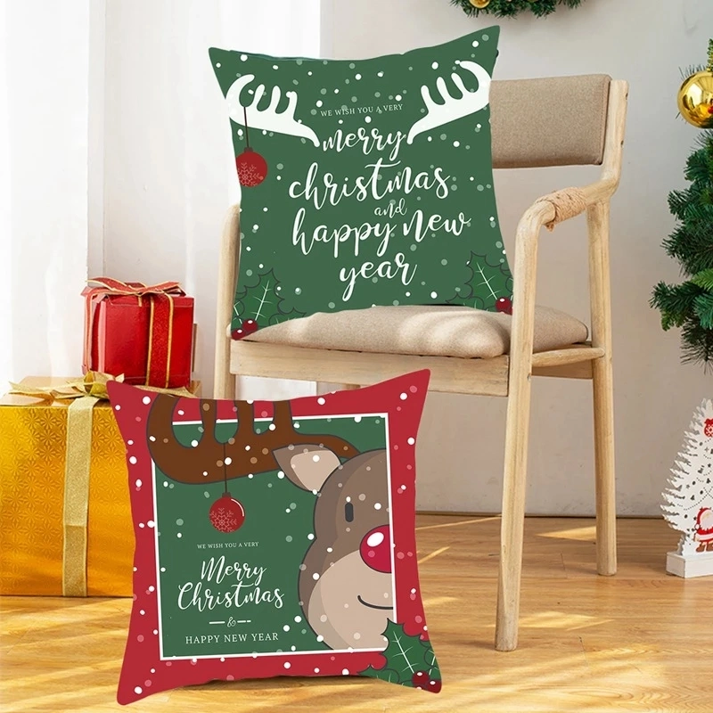 2021 New Design Custom Christmas Decorative Home Cushion Cover//