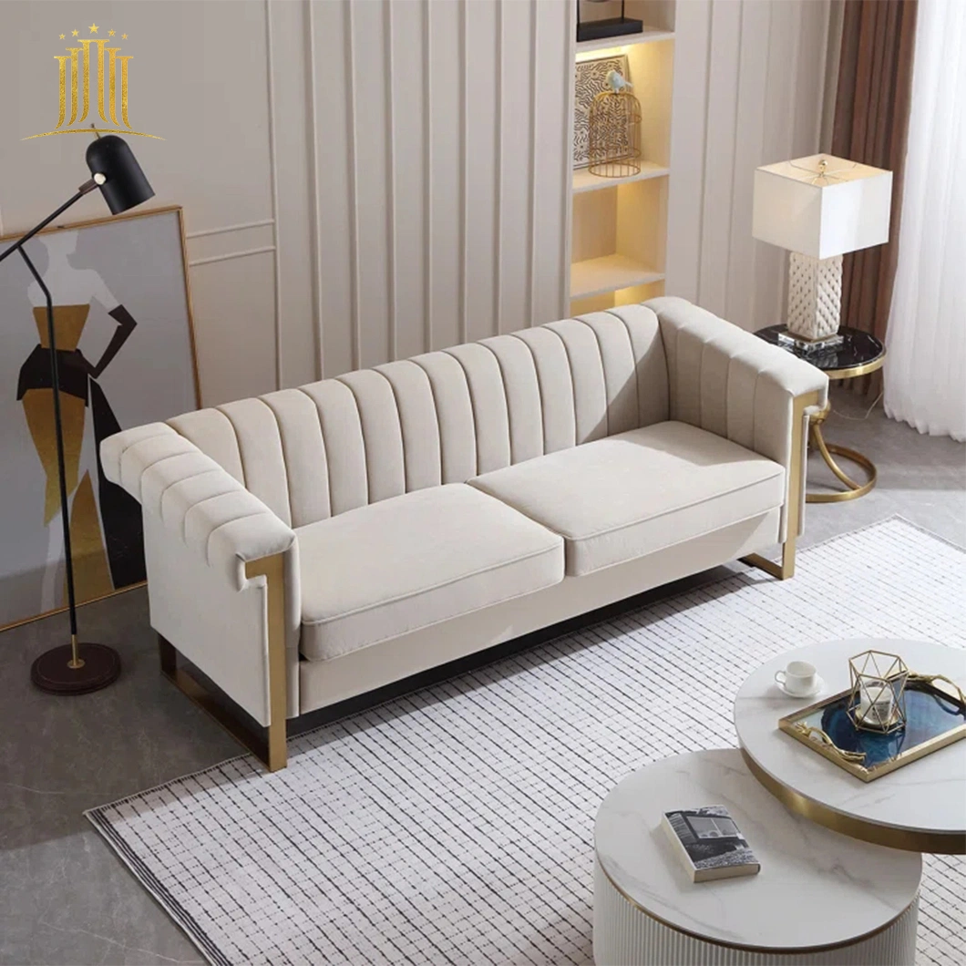 Hall Couch Designer Lounge Suites 3 Seater Upholstered Furniture European Style Living Room White Sheepskin Sofa