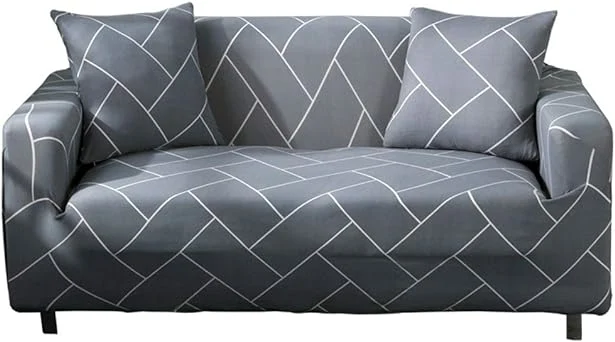 Printed Sofa Slipcovers for 2 Cushion Couch and Loveseat