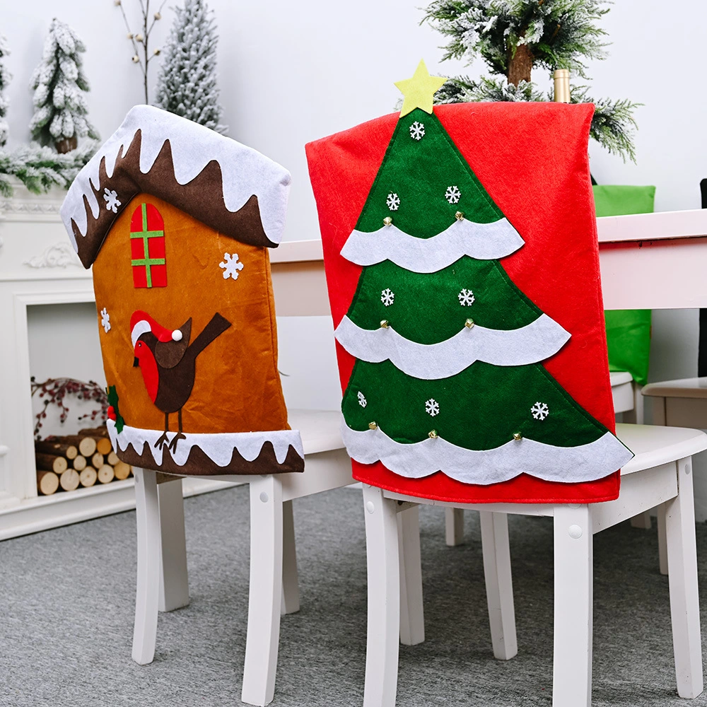 Christmas Chair Covers Xmas Kitchen Dining Chair Back Covers Santa Hat Chair Covers Dining Decorations Christmas Table Decoration