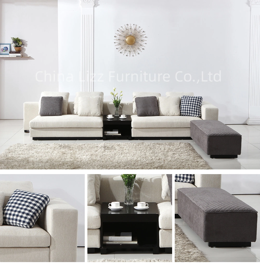 Modern Furniture Chesterfield Corner Fabric Sofa Couch