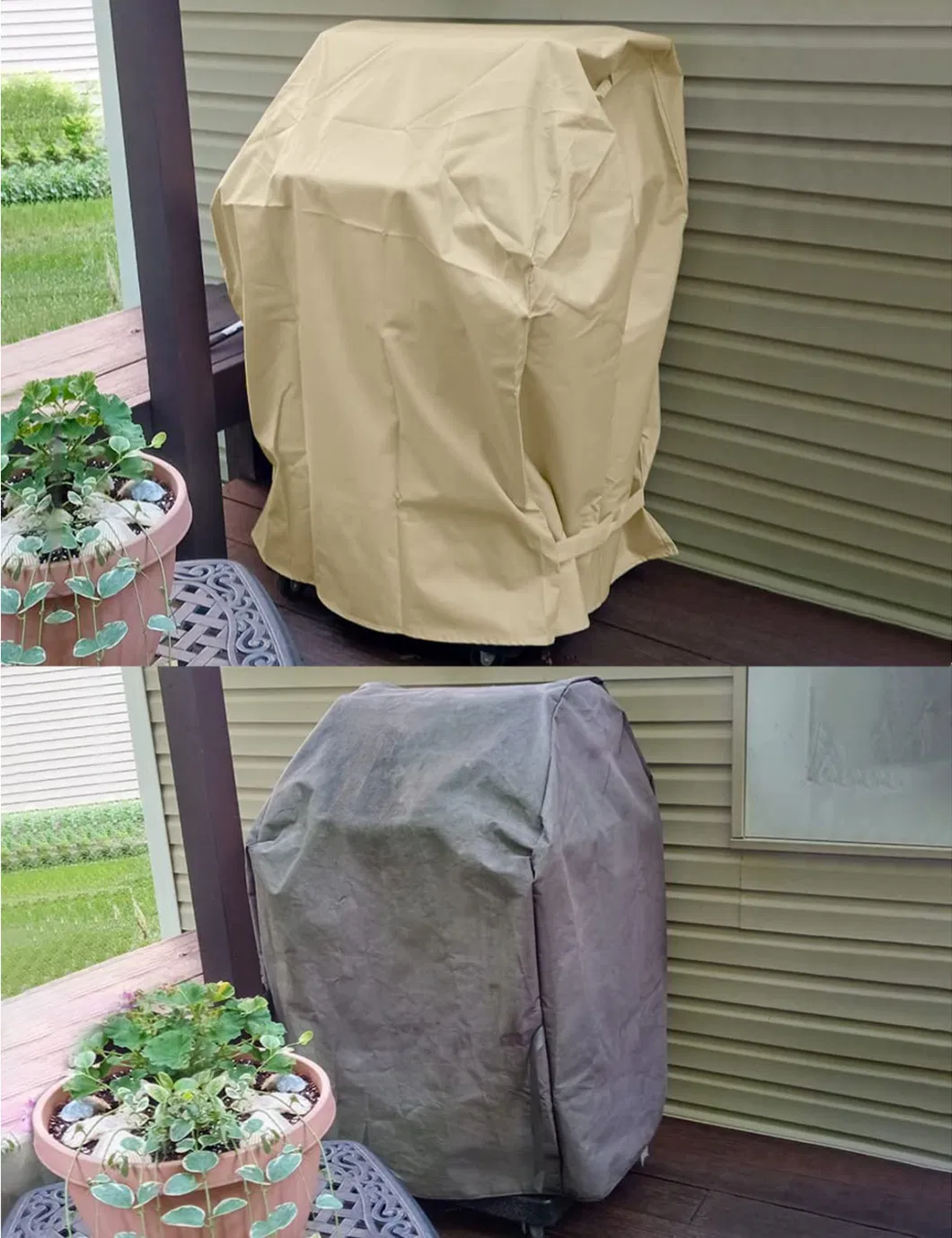 Outdoor Heavy-Duty Waterproof Small Gas Barbecue Stove Cover, UV Resistant Folding Edge Table Barbecue Stove Cover,