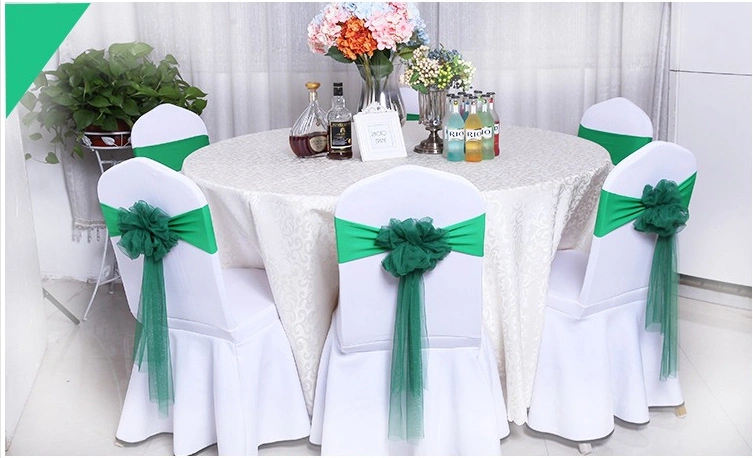 Wedding Spandex Lycra Chair Covers Elastic Chair Sash