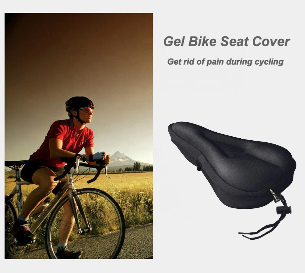 Wholesale Hot Sell Silica Gel Cycle Bicycle Saddle Paded Soft Comfortable Bike Seat Cushion Cover